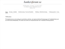 Tablet Screenshot of bankersforum.ch